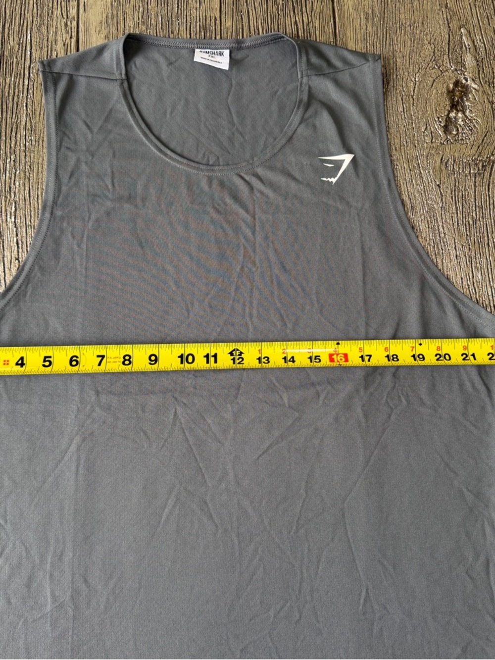 Gymshark Men’s Gray Performance Tank Top - Picture 5 of 8